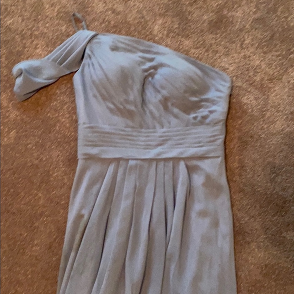 Braided maid dress JJ House. Size 4. Dusty blue.